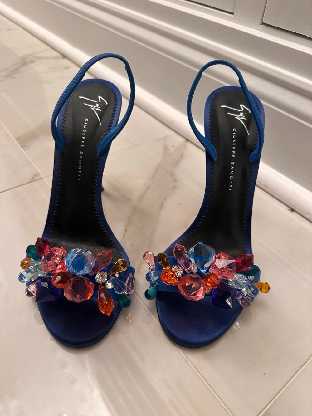 Giuseppe Zanotti Women’s Embellished satin Heels